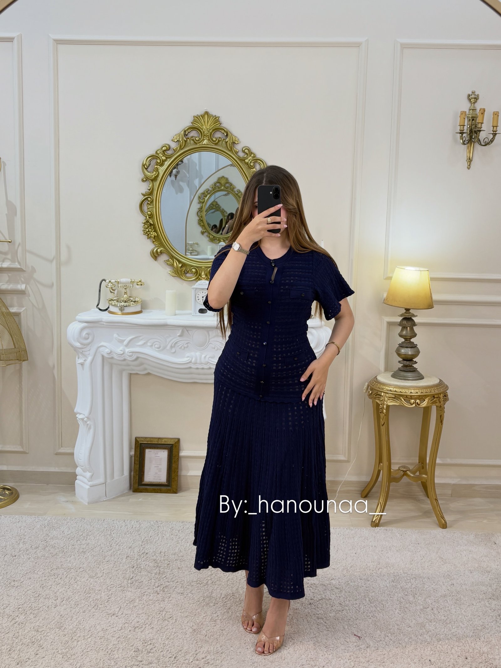 La robe sandro bleu marine